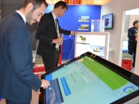 Bespoke touch screen game at exhibition